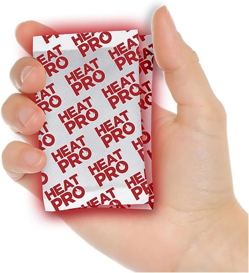 Heat Pro hand warmers 40-pairs pack ready to warm hands in chilly outdoor adventures.
