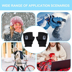 Heated fingerless gloves offering three-second fast heating for outdoor comfort
