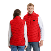 Heated Vest image showing heat zones for targeted warmth during outdoor activities.