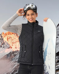 Hecusma patented diamond quilted design provides a flattering silhouette and refined look.