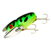 Heddon Crazy Crawler topwater lure in fluorescent green crawdad attracts big fish