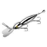 Heddon Magnum Hellbender lure in silver, front view, highlighting the heart-shaped lip for deep diving