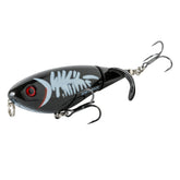 Heddon Spin'N Image on black and white herring surface lure attracting bass