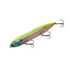 Heddon Super Spook 5in hook design shows three sharp hooks for big strikes.