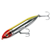 Heddon Super Spook Jr clown topwater lure front view shows bold wake visibility