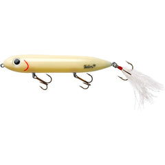 Heddon Super Spook Topwater Lure Bone color - angled view