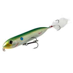 Heddon Super Zara Spook front view showing silent walk-the-dog action for clear-water bass
