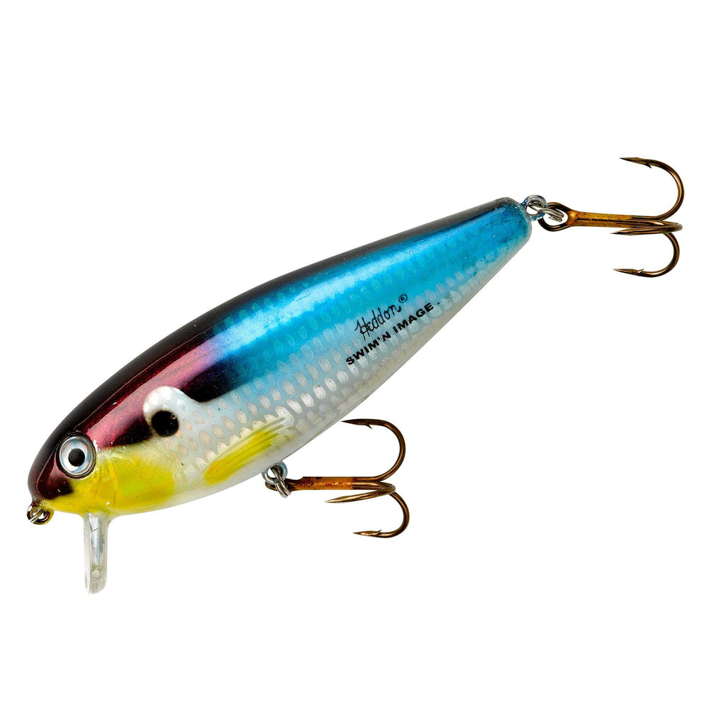 Heddon Swim'N Image shallow-running lure mimics threadfin shad for effective shallow-water casting.
