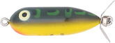 Heddon Teeny Torpedo Bullfrog 1/8oz lure ready for dynamic surface strikes and longer casts.