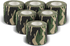 Heiegdr Self-Adhesive Camo Tape on flashlight for secure grip.