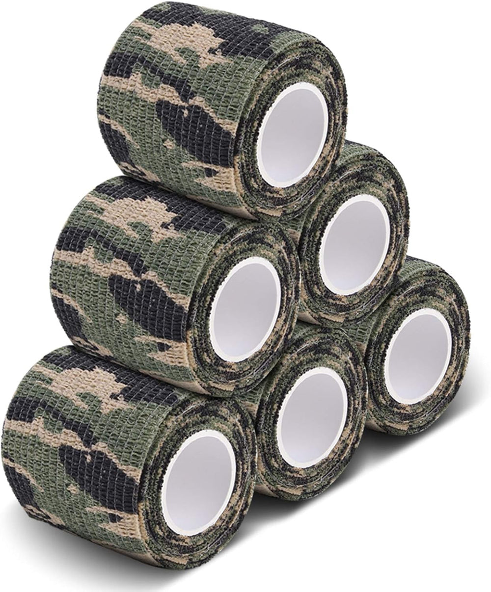 Heiegdr Self-Adhesive Camo Tape pack for woodland gear wrapping.