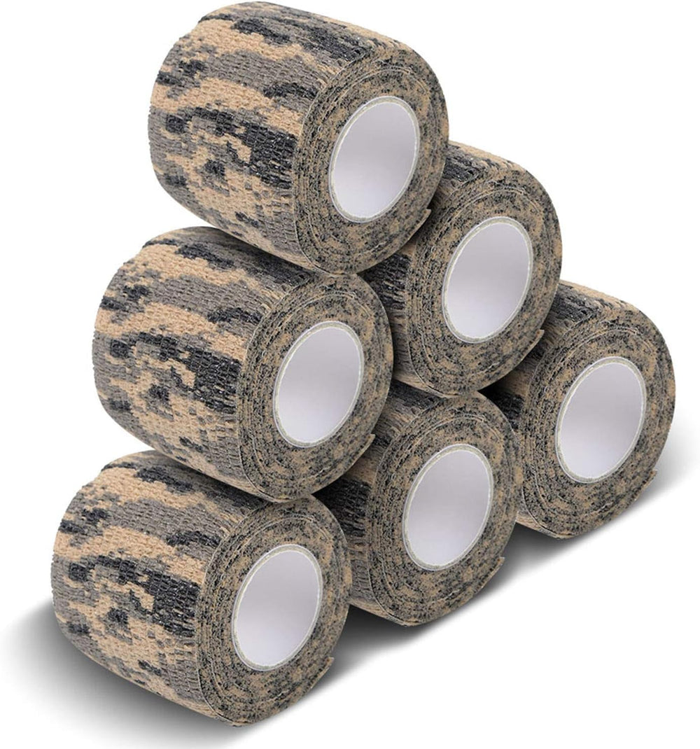 Heiegdr self-adhesive camo tape rolls for gear camouflage and reuse.