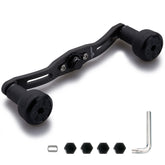 HEIGHTEN 110mm carbon handle assembly shows precision machining for smooth operation
