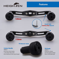 HEIGHTEN installation accessory pack image demonstrates included nuts and bushing for quick setup.