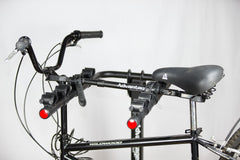 One adapter secures a single bike on a hanging bike rack