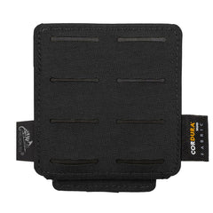 Helikon-Tex BMA Belt MOLLE Adapter 2 Black, front view, enables modular gear on a duty belt.