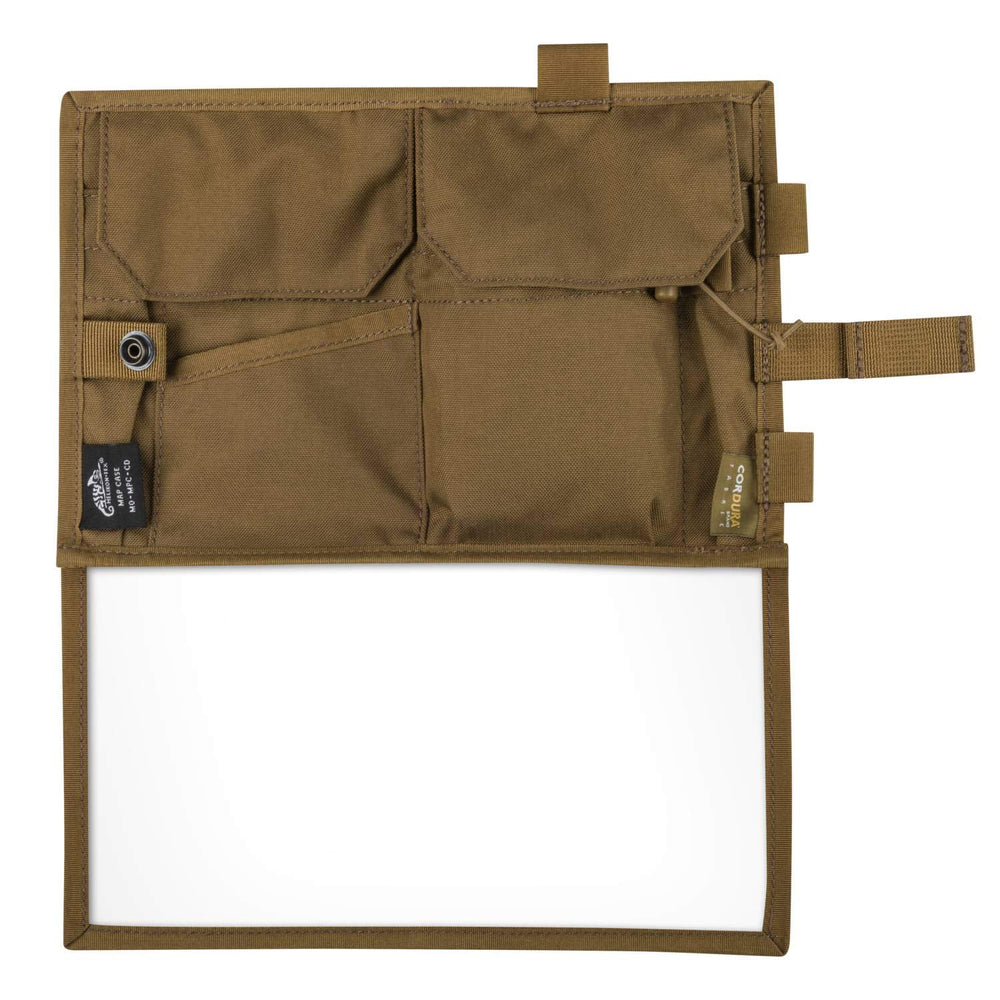 Helikon-Tex MAP CASE Cordura Coyote shows rugged exterior for outdoor organization.