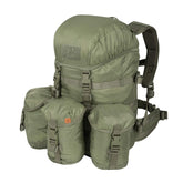 Helikon-Tex Matilda backpack front view with secure buckled pockets for everyday carry