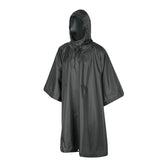 Helikon-Tex poncho US model shadow grey front view for versatile weather protection