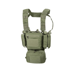 Helikon-Tex Range Line Training Mini Rig Olive Green harness for adjustable fit.