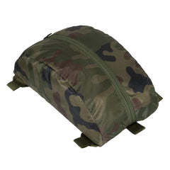 Helikon-Tex Supertarp Wildwood folds compactly for backpack readiness.