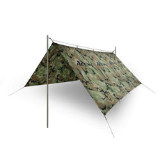 Helikon-Tex Supertarp waterproof coating shields from rain and wind.
