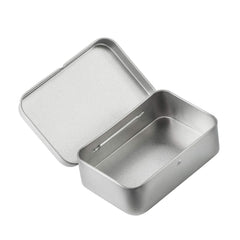 Helikon-Tex Survival Tin Box CS-STB-ST-15 inside view, showing compact storage for essentials.