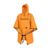 Helikon-Tex Swagman Roll Poncho orange front view ideal for quick shelter or emergency wear.