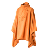 Helikon-Tex Swagman Scarf Poncho orange folded for compact carry and quick deployment.