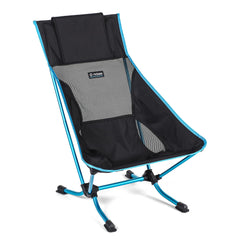 Helinox Beach Chair back view shows compact beach-ready design.
