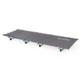 Helinox Lite Cot folded-compact for ultralight backpacking and easy transport.