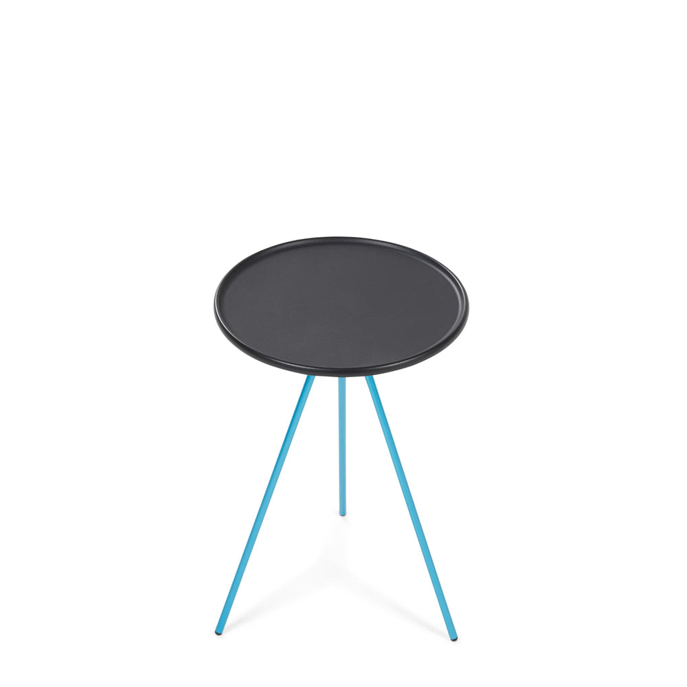Helinox Packable Side Table collapsed for easy backpacking travel.