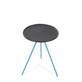 Helinox packable side table setup for camp with drinks and lanterns