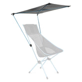 Helinox Personal Shade adapter mounted on a beach chair for sun protection