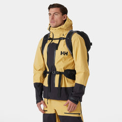 Odin BC Infinity Shell Jacket side view highlighting breathable comfort during activity.