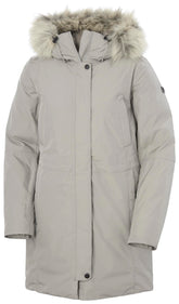Helly Hansen Senja Parka front view for weather protection during city winter commutes.