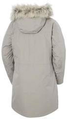 Helly Hansen Senja Parka hood adjustment detail for a secure, customizable fit.