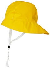 Helly Hansen Svolvaer Sou'Wester wide brim hat shields rain and wind on site.