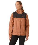 Helly Hansen Vancouver rain jacket cedarwood, front view, all-weather protection for city explorations