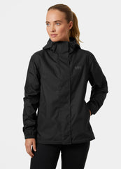Helly-Hansen Vancouver Rain Jacket hood adjustment feature for storm coverage
