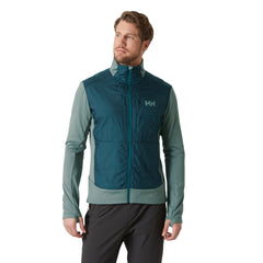 Helly-Hansen Versalite Hybrid Fleece Jacket side profile shows slim fit for easy layering during activities.