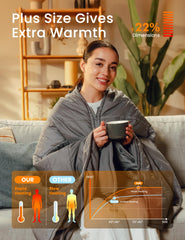 HENNCHEE hooded poncho setup provides versatile warmth for camping and travel.