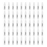 HERCHR 50 pcs fishing rattle worm jig lure insert tube rattles white - image 1