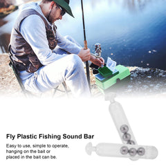 HERCHR 50 pcs fishing rattle worm jig lure insert tube rattles white - image 3