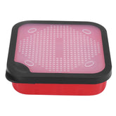HERCHR live bait holder front view with air-hole lid for fresh bloodworms