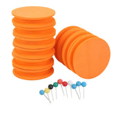HERCHR foam spools orange set for organized tackle and tangle prevention