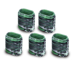HERCHR rubber reel handle grip sleeve on green handle improves control and reduces fatigue.