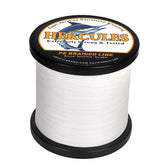 HERCULES braided fishing line spool shows 12-strand braid for longer, smoother casts.