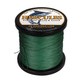 HERCULES braided line 12-strand spool closeup shows smooth construction for long casts.