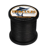 HERCULES braided line closeup shows 12-strand texture for smoother casting.
